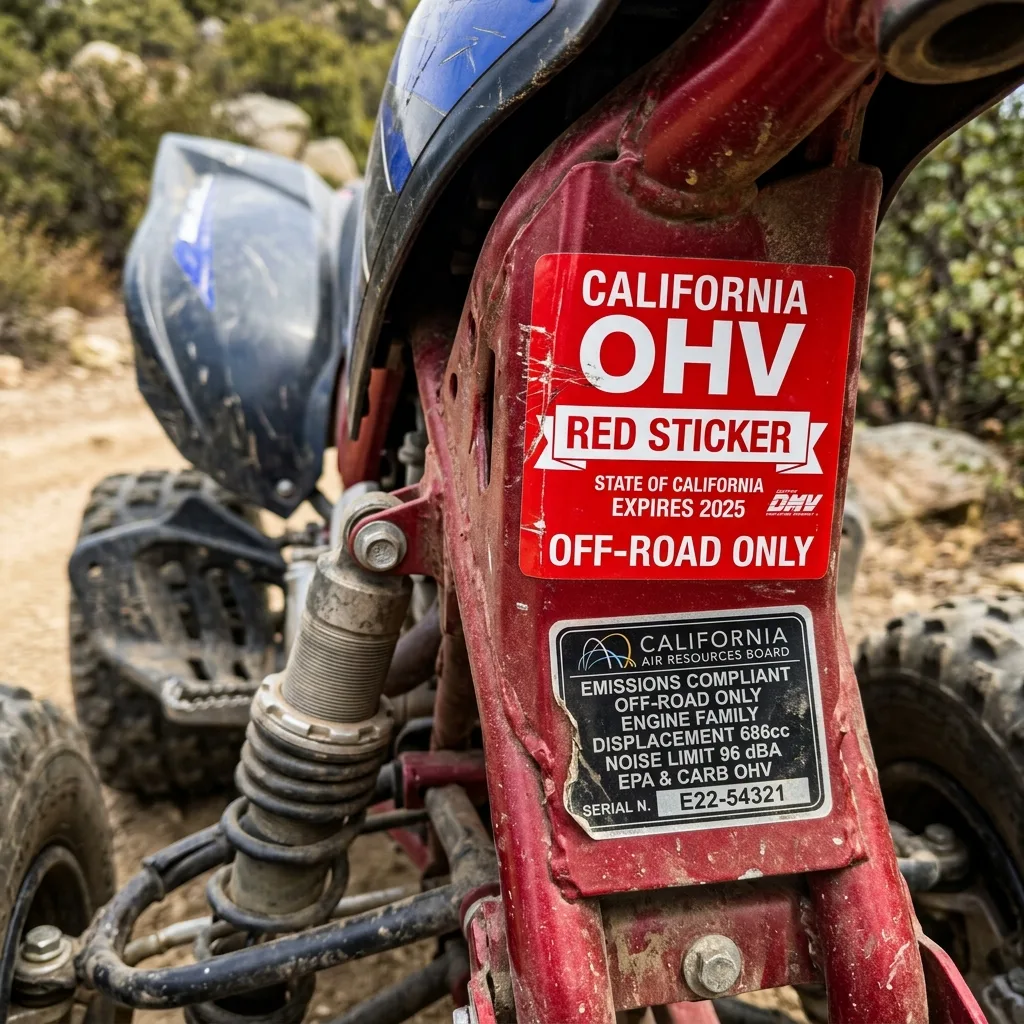 off-road certificate of origin vs street CO UTV