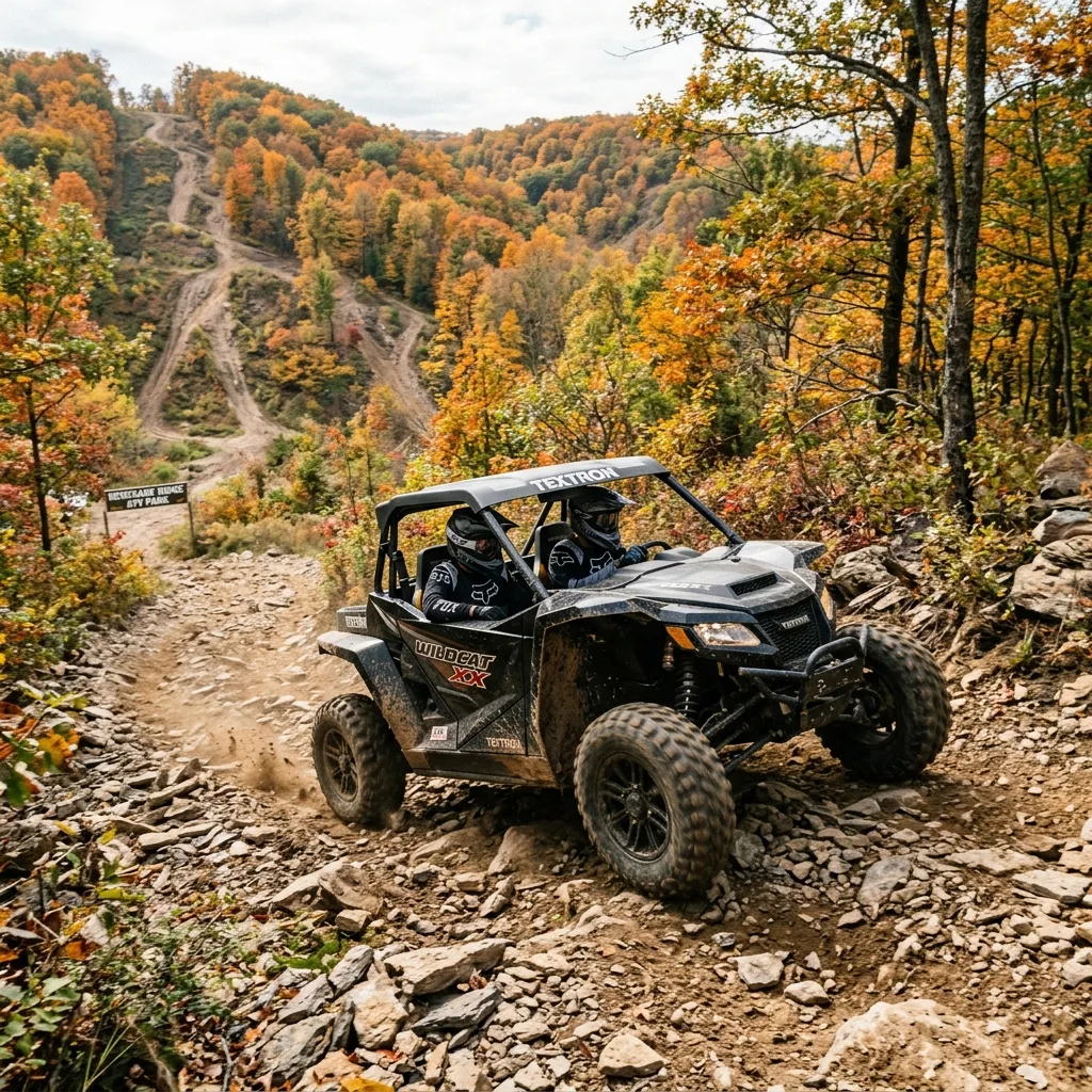 Textron Wildcat XX black technical rocky trail Renegade Ridge ATV Park Bloomingdale Jefferson County Ohio