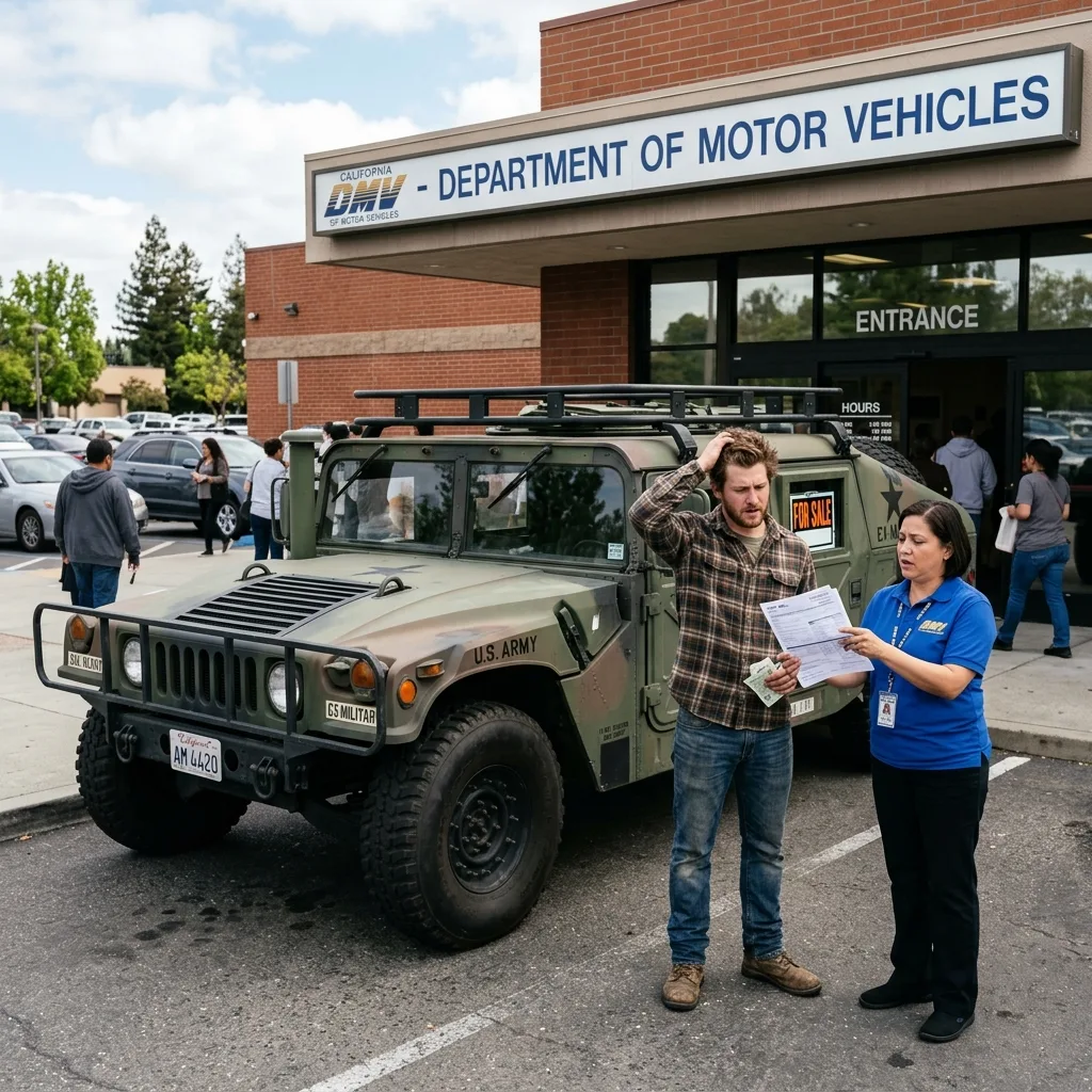 sf-97 form military vehicle legal title