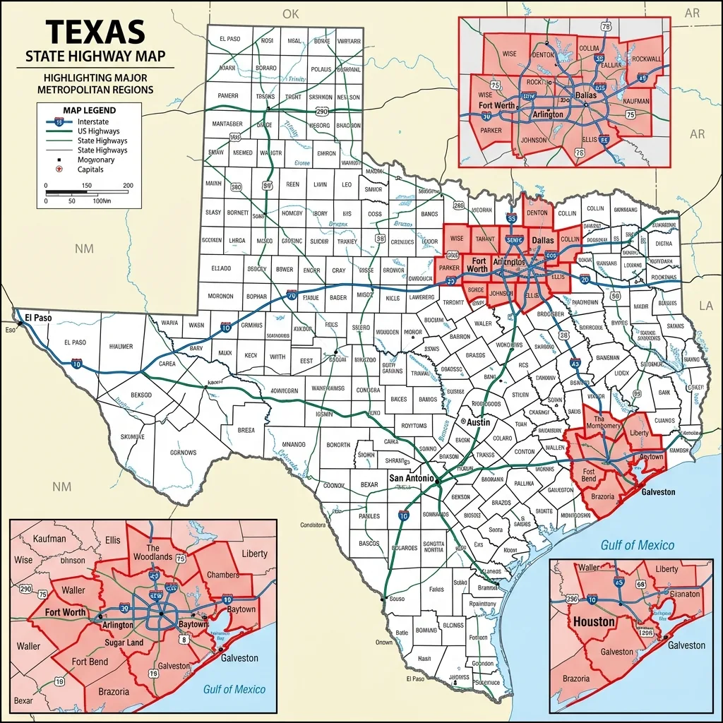 texas emissions test 17 county map houston dallas el paso enforcement zones