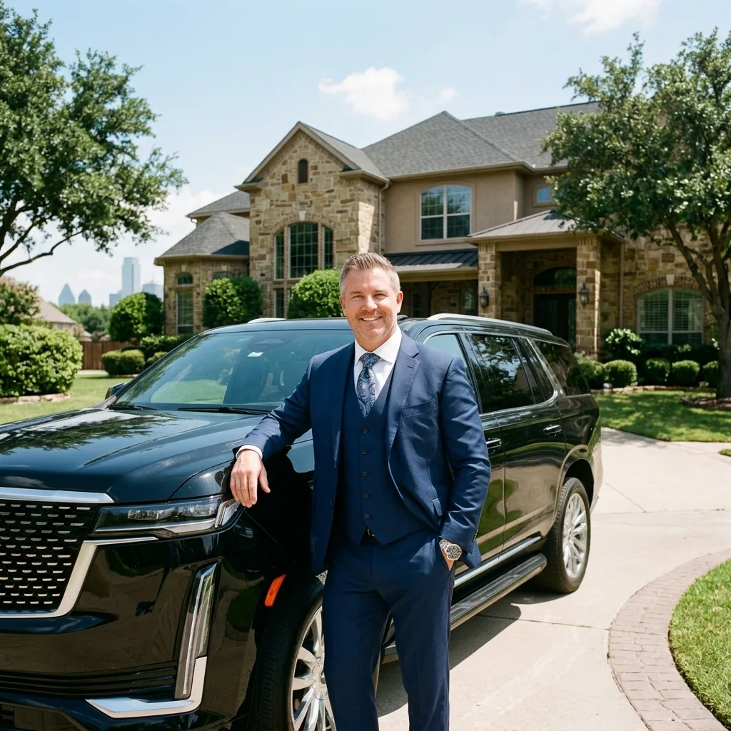 Cadillac Escalade ESV full-size luxury SUV Dallas Texas commercial real estate developer