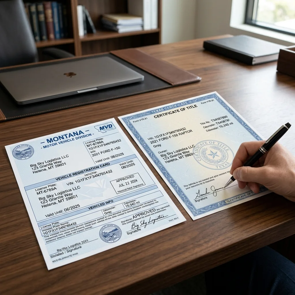 Montana LLC formation Zero Tax Tags vehicle registration process client plates