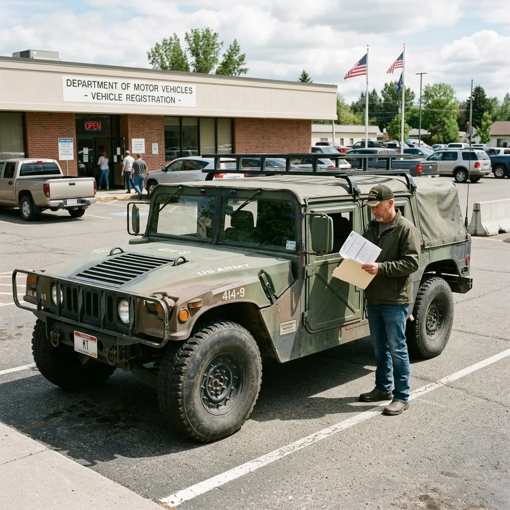 Military HMMWV Humvee in civilian collector ownership
