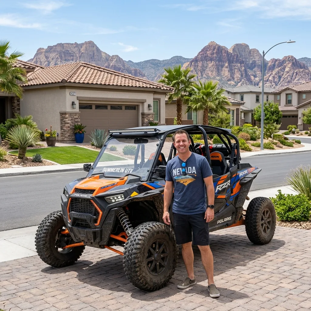 Las Vegas Summerlin UTV owner with Montana registration documents