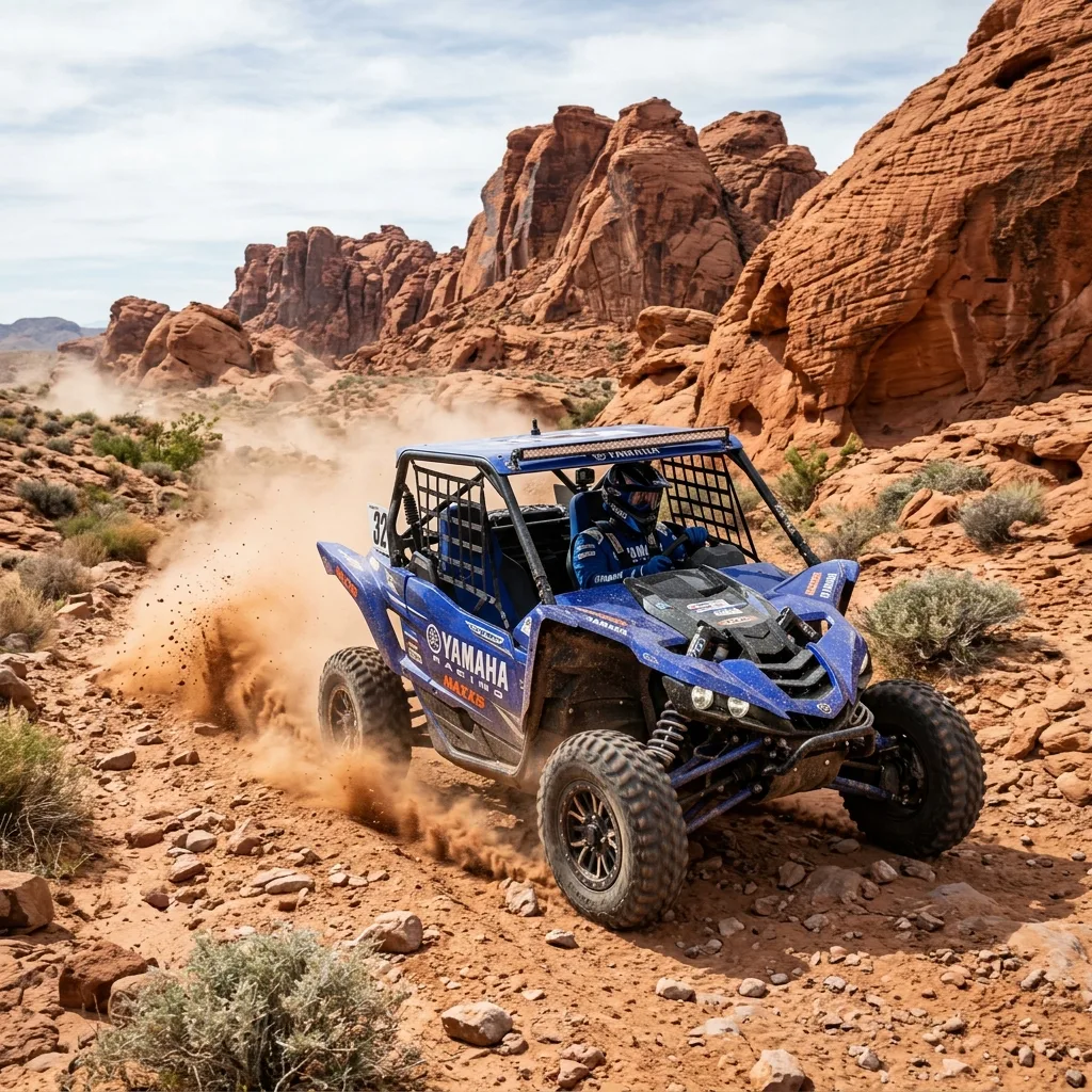 Nevada desert trail riding with Montana plated UTV
