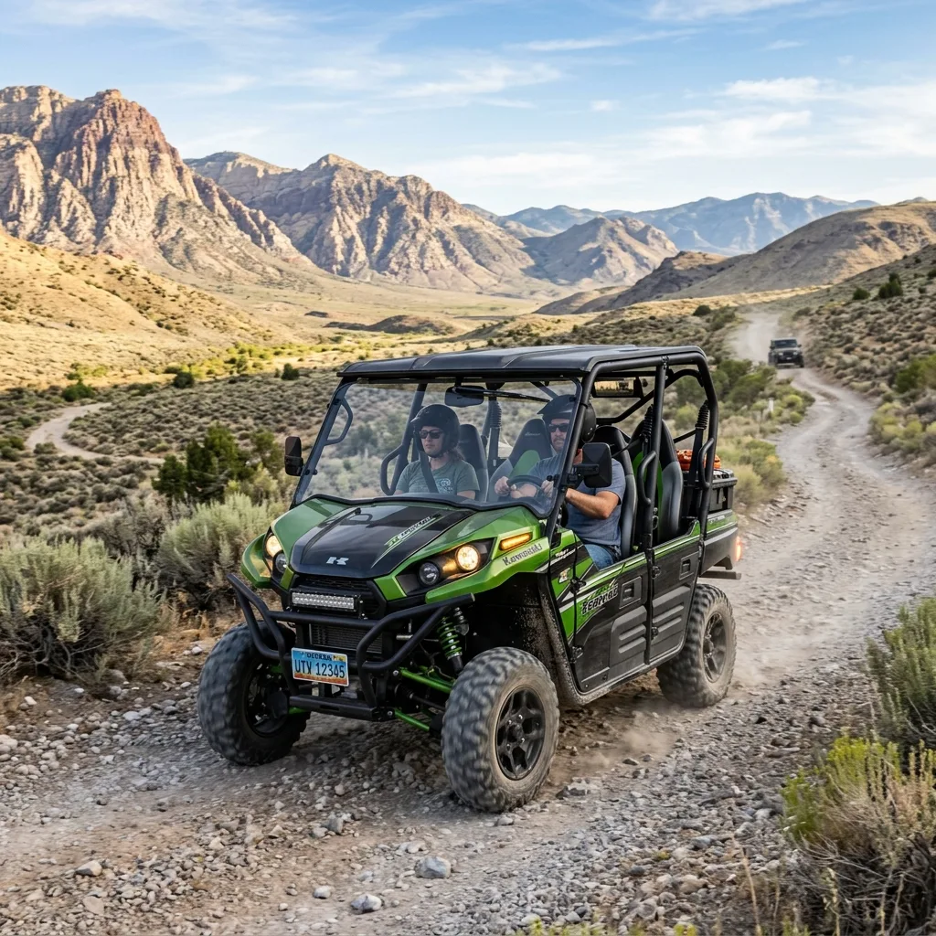 Yamaha YXZ1000R sport UTV on Nevada desert trail