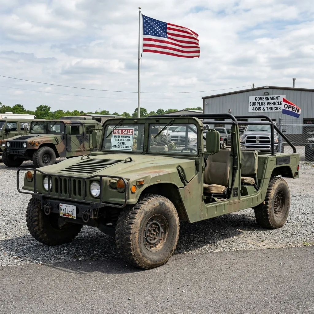 virginia off-road restrictions military surplus HMMWV Humvee dealership lot